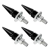 Rdxcv 4 PCS Spikes License Plate Screws for Car, Aluminum Alloy Spike Shape Auto Tag...