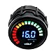 ETOPARS Automotor Kfz Fahrzeug 2 Zoll 52mm Rauch Len Digital Spannungsanzeige Volt Messgerät Gauge Meter Instrument 20 Lichtanzeige Rennmesser