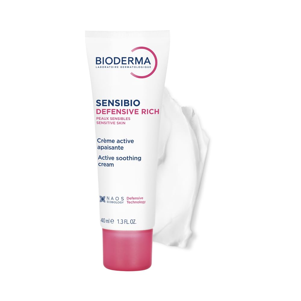 Bioderma Sensibio Defensive Rich Active Anti-Pollution Cream - Hydration/Moisturisation 12h Nutrition, 40ml 1