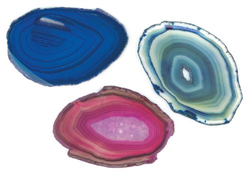 Agate Slices (Dyed - Pack of 4)