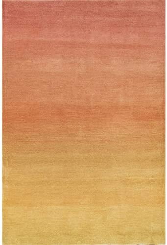 Liora Manne ARCA Indoor Hand Loomed Wool Comfortable Area Rug - Contemporary Casual Accent (Ombre Blush) (3'6" x 5'6")