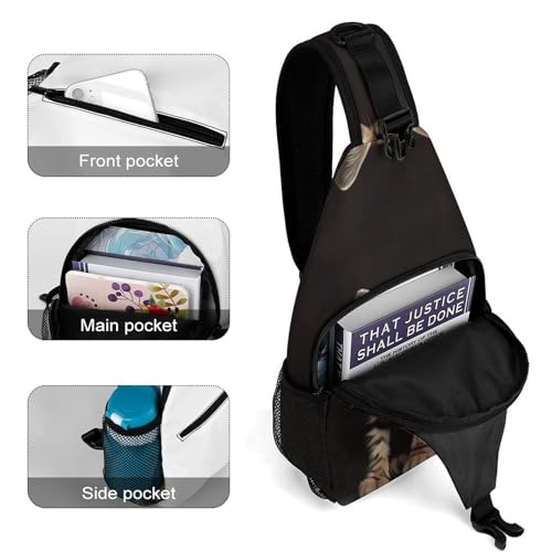 Bolso cruzado estilo sling para viaje y senderismo 38x20 cm miniatura 4