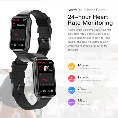 Smart Watch Fitness Tracker Make/Answer calls for Women Men with Heart Rate Blood Oxygen Sleep Monitor Sports Modes Step Calorie Counter IP68 Waterproof for Android Phones iPhone (Rectangle, Black) - Image 5