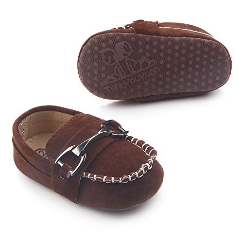 Baby Girls Boys Oxford Shoes PU Leather Loafers Dress Shoes Anti-Slip Toddler Infant Walking Shoes
