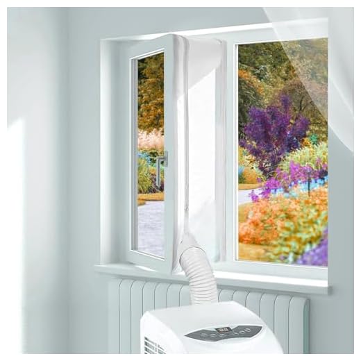 300cm Cubierta Aislante Universal de Ventanas para Aire Acondicionado Portátil y Secadora Apto para Todos los Aparatos de Aire Acondicionado Portátiles, Fácil de Instalar