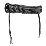 Trailer Extension Wiring Cable, Trailer Extension Coiled Cable 12.8ft 20AWG 7 Core Polyurethane Copper Trailer...