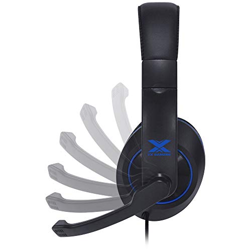 HEADSET GAMER VX GAMING V BLADE II P2 ESTÉREO COM MICROFONE RETRÁTIL E AJUSTE DE HASTE - PRETO COM A