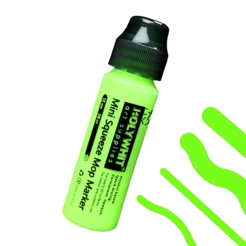 Samuliy Trapeador de graffiti | Marcador de pintura acrílica impermeable de 12 mm/20 ml, suministros de graffiti para pinturas vibrantes, firmas fluorescentes, recargables en metal, vidrio, papel,