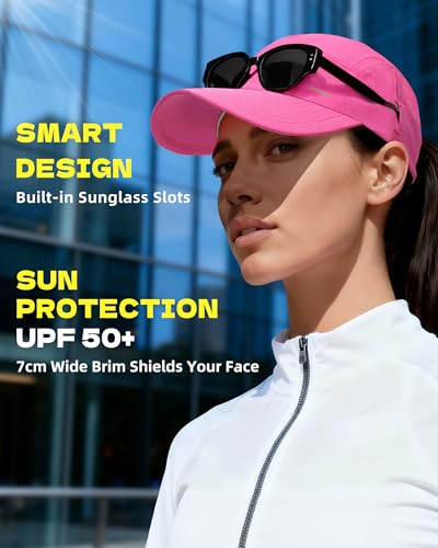 Image of Lightweight Golf Hat for Women Men, UPF 80+ Sun Protection Cap, Breathable Quick-Dry Baseball Cap for Running Sport