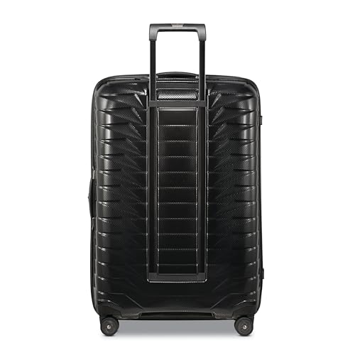 Image of Samsonite Proxis Large Hardside Luggage with Dual Spinner Wheels - Innovative Roxkin Lightweight Shell With Ultimate Durability- Includes TSA Lock, Ergonomic Telescoping Handle - Black