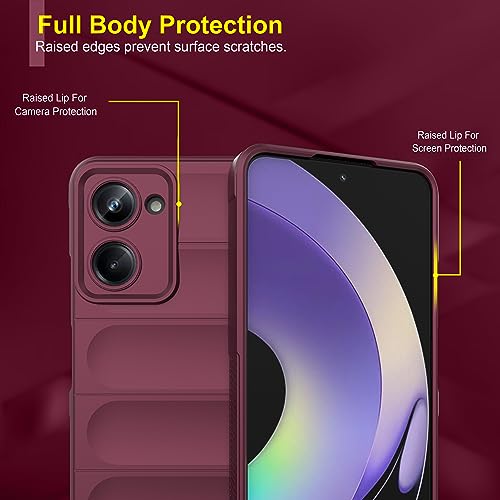 Image of amazon basics Back Case Cover for Vivo Y18e | Compatible for Vivo Y18e Back Cover | Liquid Silicon Magic Case with Camera Protection | Plum