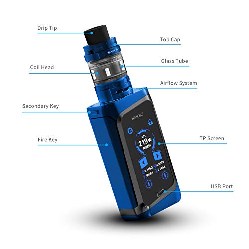 SMOK-Morph-219-TFV-Mini-V2-E-Cigarette-Vape-Starter-Kit-Blue-2-ml-No-Nicotine