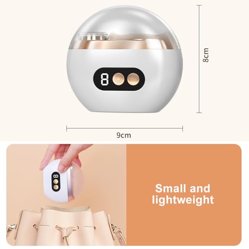 Elektrischer Nagelknipser für Senioren, Elektrische Nagelfeile Polieren mit LED, Automatischer Nagelschneider mit 3 Geschwindigkeiten, Ultraleise Elektrischer Nagelschneider für Kinder Erwachsene(C)