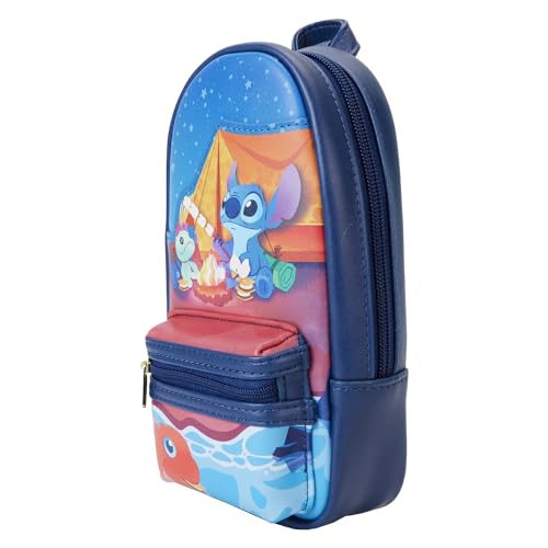 Image of Loungefly Disney Stitch Camping Cuties Mini Backpack Pencil Case