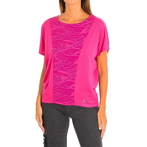 Camiseta Deportiva de Manga Corta y Cuello Redondo Z1T00685 Mujer