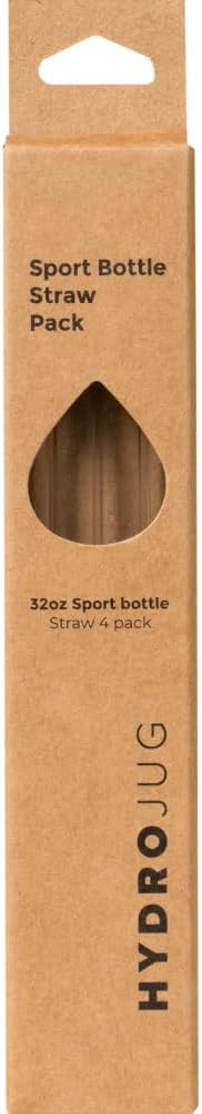 Eco-Friendly Reusable Straws – Ideal for 20 oz, 32 oz, 40 oz Travelers & 32 oz Sport Bottles – Dishwasher Safe & BPA-Free - 4 Pack