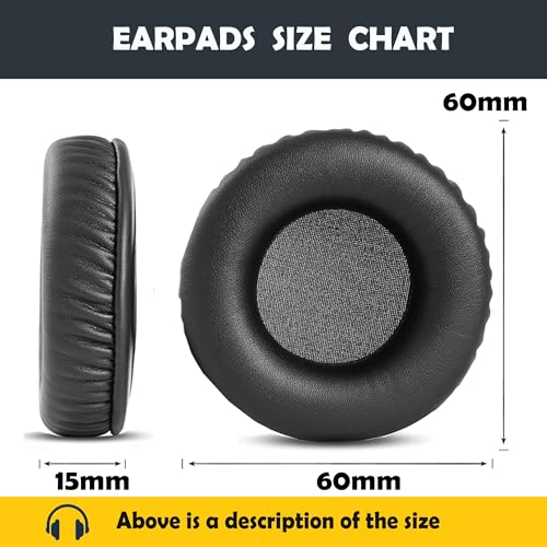 HSC017 Almohadillas Compatibles para Jabra HSC016 HSC017 HSC018W HSC012, Cubiertas de Auriculares con Cuero Proteico (60X60mm) miniatura 5