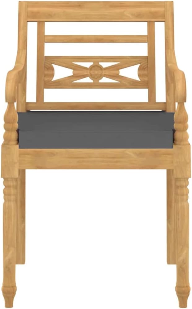 4 Piece Patio Dining Set with Cushions,Conversation Furniture,Afternoon Tea Suit,Party Furniture,Perfect for Patio, Garden, Porch,Family Room,Sitting Area, Solid Teak Wood