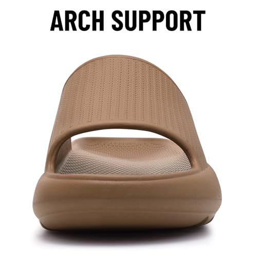 Image of Comwarm Cloud Slide Sandals for Women Men Ultra Comfort Recovery Pillow Slippers Soft Summer Beach Shoes with Low Arch Support