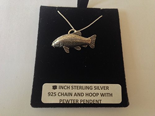 Pendentif tanche en argent 925 fait main avec sa chaîne de 50.8 cm