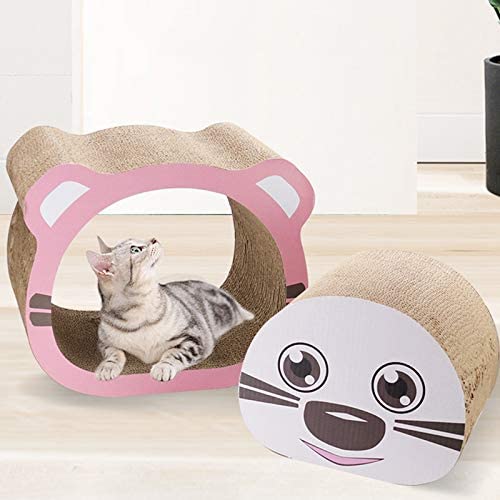 PSK PET MART Cat Scratcher 2-in-1 Corrugated Interactive Reusable Detachable Funny Kitten Scratch Pad Cat Scratch Board Playing Removable Funny House (B09JZL5ZHM) Amazon Price History, Amazon Price Tracker
