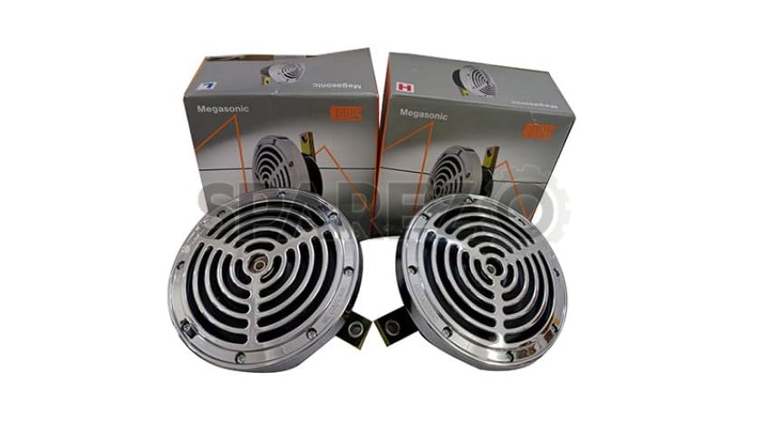 Arhaan Art Modification Roots Megasonic High and Low Tone Horn (12V) for all vahicals