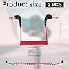 BTFO 2pcs 3.5mm Microphone Cable, Camera Audio Cable 3.5mm TRS Coiled Dual Patch Cable Audio Mic Cord Compatible with DJI Mic 2 & Rode Microphone Wireless Pro (Red) #1