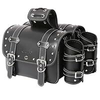 泥炭パック✖️4 Amazon | QJBOMTO 高密度 レザー オートバイ サドルバッグ