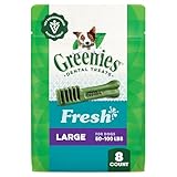GREENIES Fresh Natural Dental Dog Treats, 12oz Pack