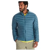 Marmot Men's Echo Featherless Jacket, Warm Puffy Jacket, Insulated Winter Coat, Water-resistant Quilted Parka, Lightweight Packable Outdoor Jacket, Windproof, Dusty Teal, L