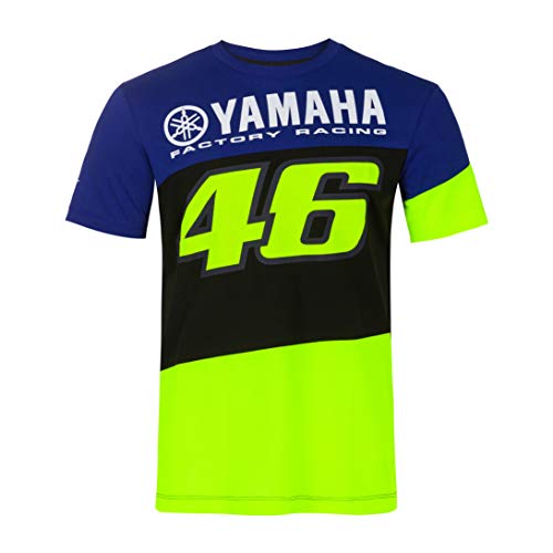 Valentino Rossi Collection Yamaha Dual T-Shirt Homme, Bleu Royal, S