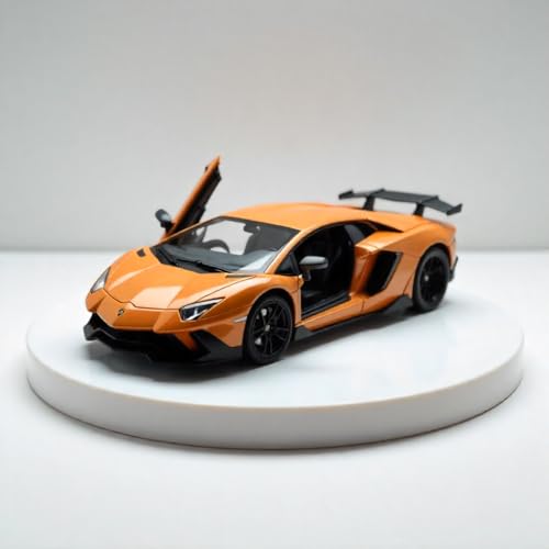 Image of Lamborghini Centenario 1:32 Die-Cast Model Car | Gold Accents Pull Back Super Car with Openable Doors, Sound & Light Effects | Premium Collectible Toy for Kids & Car Enthusiasts - Multicolour