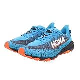 HOKA Men's Speedgoat 6 Sneaker, Skyward Blue/Black, 9.5