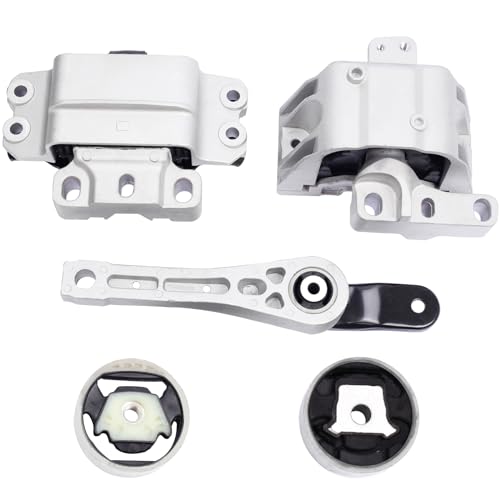 QRYIPPDM Engine Motor and Transmission Mount Compatible with Jetta 2014-2018 1.8L1.4L L4 & Passat 2014-2017 1.8L L4 & Beetle 2018-2019 2.0L Turbocharged 5-Piece Set /A6929 A4928 A4925 A6962 A6966