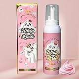 Volashes Whipped Cleanser for Lash Extensions, Brows, Make-Up Removal (100 ml) - Lash Shampoo, Lash Bath, Lash Cleanser for Eyelash Extensions, Removes Makeup & Mascara, Infused with Aloe Vera & Centella Extract, Gentle, Nourishing, For Professional & Home Use, Light Scent