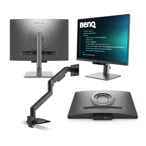 Image of BenQ 28 inch Programming Monitor and Ergo Arm