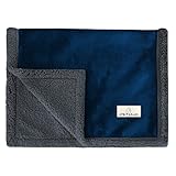 PETHUR Waterproof Dog Blanket for Small Dog, Small Cat Blanket Washable for Couch Protection, Sherpa