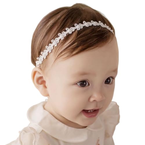 2 Pezzi Fascia Capelli Neonata, Floreale Copricapo Elastici Fascette, Fascia