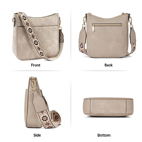 BOSTANTEN Leather Handbags Designer Shoulder Bucket Bag Crossbody Purses for Women