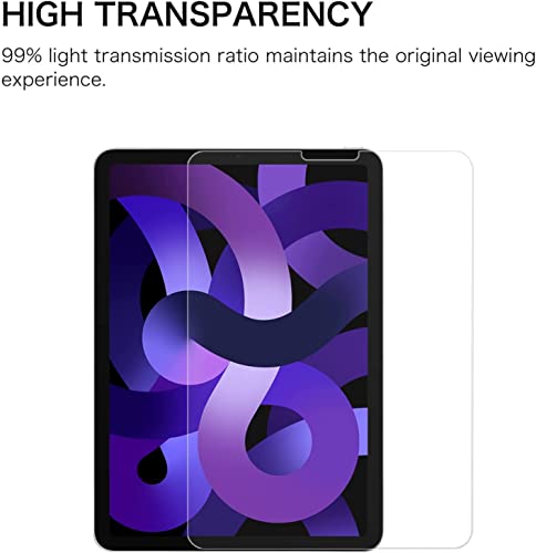 Image of TECHSHIELD Tempered Glass Screen Protector for iPad Air 5 /AIR 4 10.9 Inch (2020) / iPad Pro 11 Inch (2022 /2020 /2018) [9H Hardness /Case-Friendly]