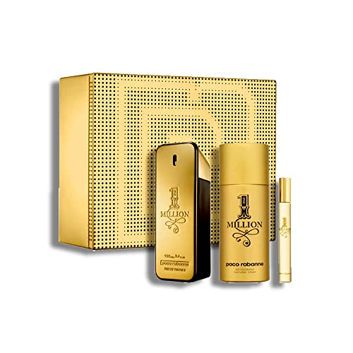 PACO RABBANE 1 MILLION SET 100ML EAU DE TOILETTE SPRAY+150ML DEODORANT+10ML EAU DE TOILETTE SPRAY - 1 SET