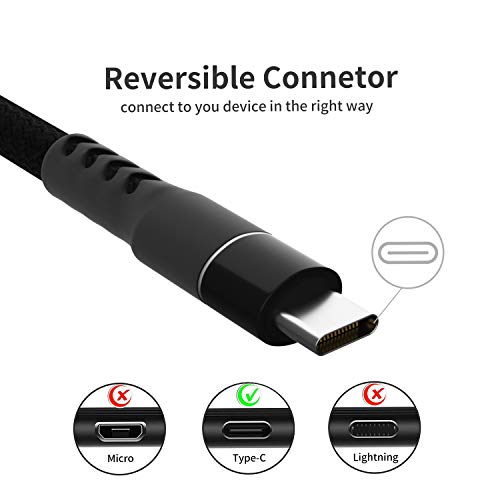 Miiper Usb C Cable[5Pack 3.3+3.3+6.6+6.6+10Ft] Qc Fast Charging Usb Type C Cable, Usb A To Type C Charger Cord Braided Compatible With Samsung Galaxy S22 S20Plus Note10 Lg Google Pixel Oneplus Etc #TOP6