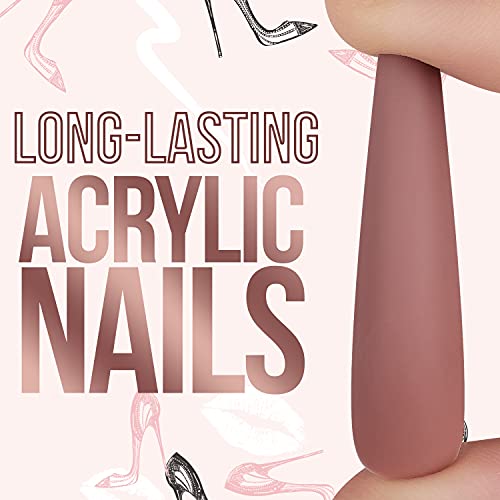 Makartt Nail Glue Nail Adhesive Glue For Fake Nails Broken Nails Repair 0.07Oz 40Pcs Bundle With Press On Nails Kit Long Acrylic Nail Tips Glue On Nails Nude Pink Coffin False Nails 12 Sizes 24 Pcs #TOP6