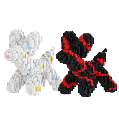 JQARCH Balloon Dog Building Blocks Set, Micro Blocks 2 in