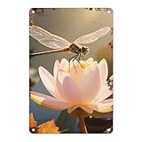 Photo Gallery targa in metallo sunlit dragonfly on water lily cartelli in metallo impermeabili decorazione da parete piastra metallica, per sala da pranzo, caffè bar, uffici, 30x40cm Photo Gallery targa in metallo sunlit dragonfly on water lily cartelli in metallo impermeabili decorazione da parete piastra metallica, per sala da pranzo, caffè bar, uffici, 30x40cm