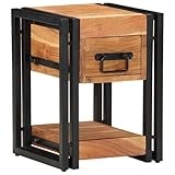 【Dimensions et assemblage】 Conçu pour optimiser l'espace, ce meuble de chevet s'intègre parfaitement même dans des chambres petites. L'assemblage se fait facilement à deux avec un tournevis, te garantissant une installation solide qui va embellir ton intérieur.
