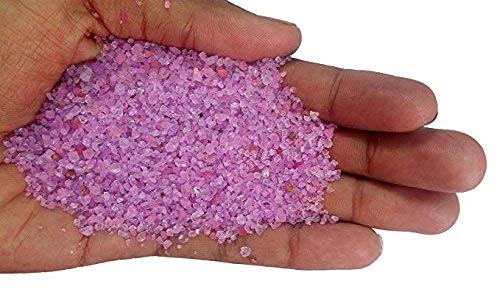 Image of Maalavya Sugar Size Crystal Sand for Home and Garden Decor, Aquarium Substrate (Lavender, 450 Grams)