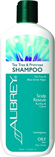 Aubrey Organics Tea Tree & Primrose Shampoo - Natural Dandruff Alternative & Sulfate Free - 16oz