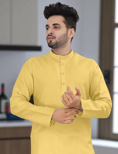 Image of trustous Mens straigth Solid Kurta Pyjama Set Combo in 100% Cotton with 16 Colour Option and Size are XS to 3XL for (Birthday,Wedding, Ceremony, Casual, Engagement)