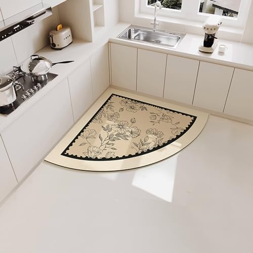 Amazon.com: Eanpet Triangle Kitchen Rug Nonslip Washable Kitchen Floor ...